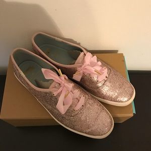 Kate Spade Blush Glitter Shoes